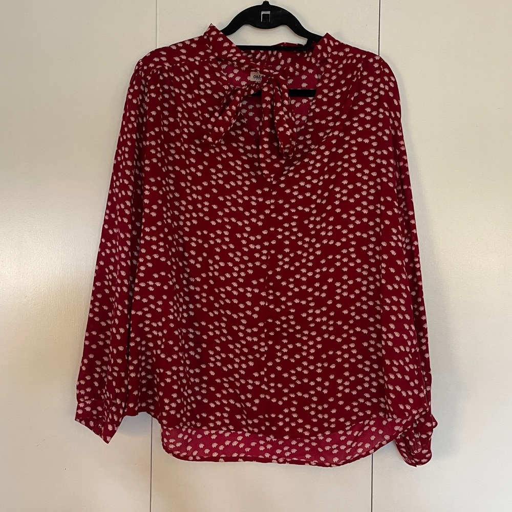 Oat and fawn large blouse